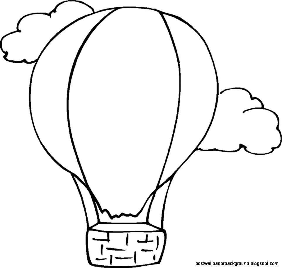 Hot Air Balloon Coloring Hot Air Balloon Coloring