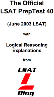 LSAT Blog PrepTest 40 June 2003 LSAT PDF