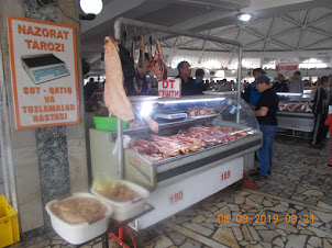 "Meat Section" of Chorsu Bazaar.