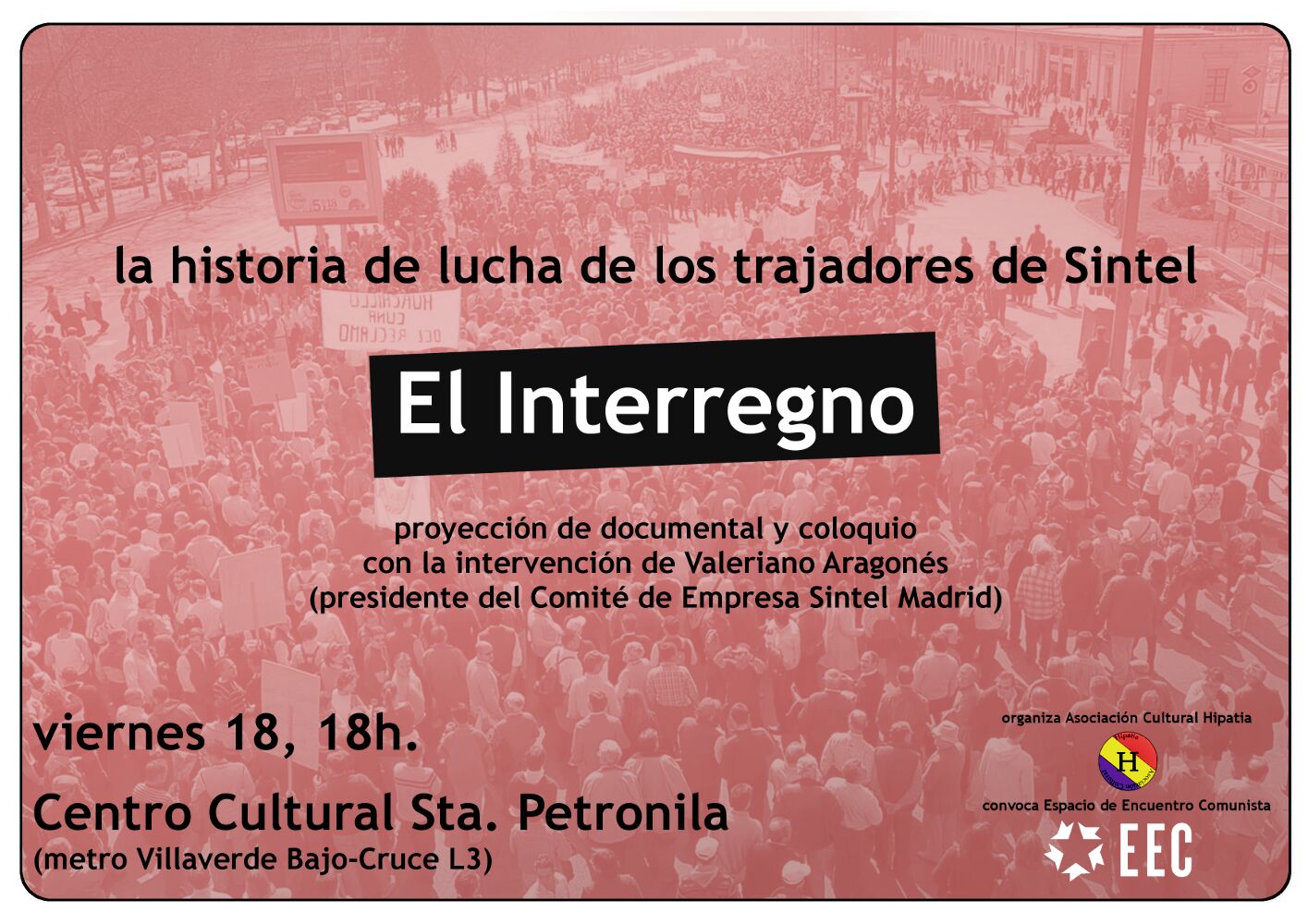 18 noviembre La lucha obrera en Sintel