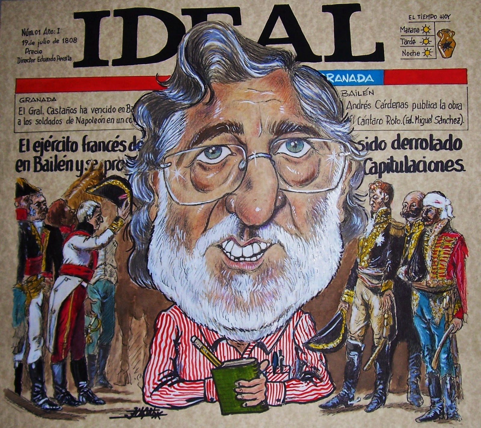 BAILÉN INFORMATIVO Caricatura de Andrés Cárdenas, por el artista Juan