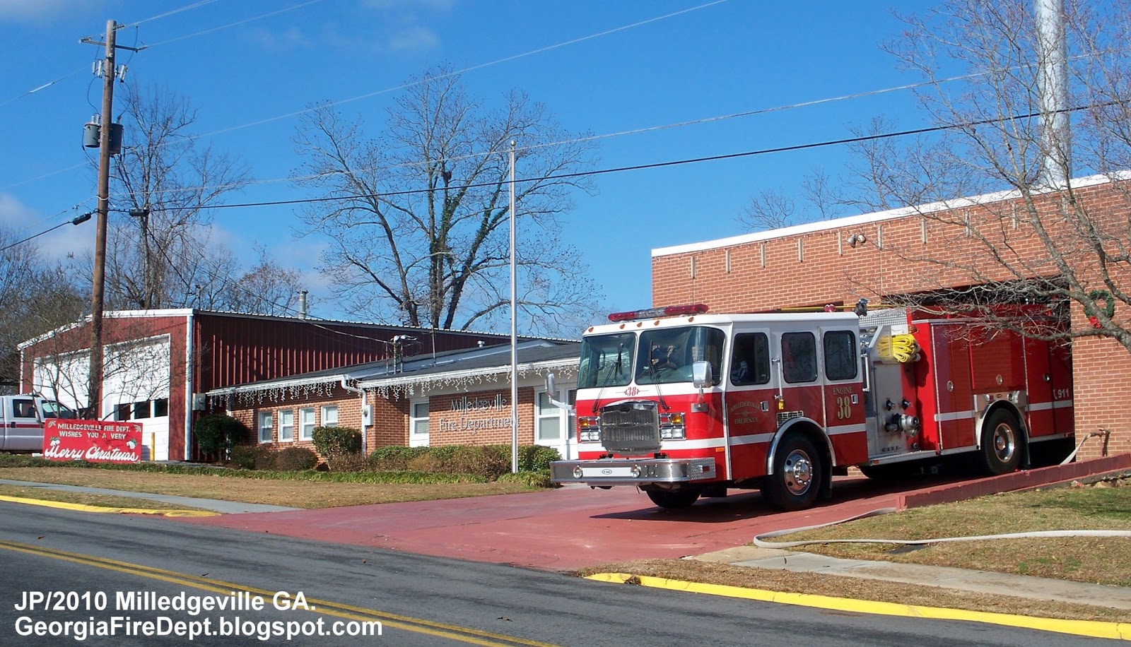 Fire Dept. Trucks GA. FL. AL. Rescue Station Firemen Volunteer