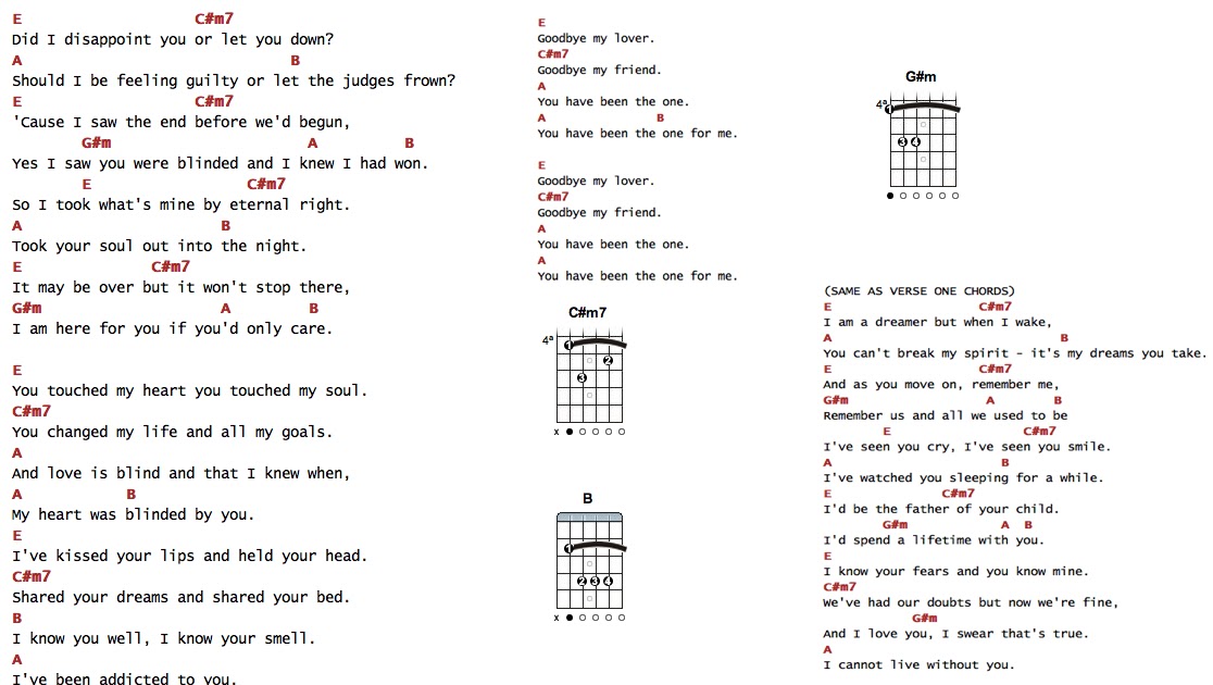 Música Guitarra e Partituras - GUITAR Tabs & Chords / Cifras: Everything I  Do - Bryan Adams