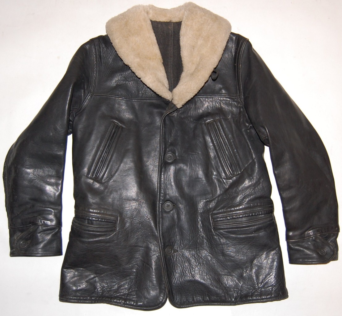 1930's Vintage Horsehide Leather Jacket Rivet Head