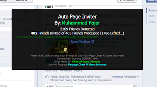 Auto Invite Like Fanspage Facebook