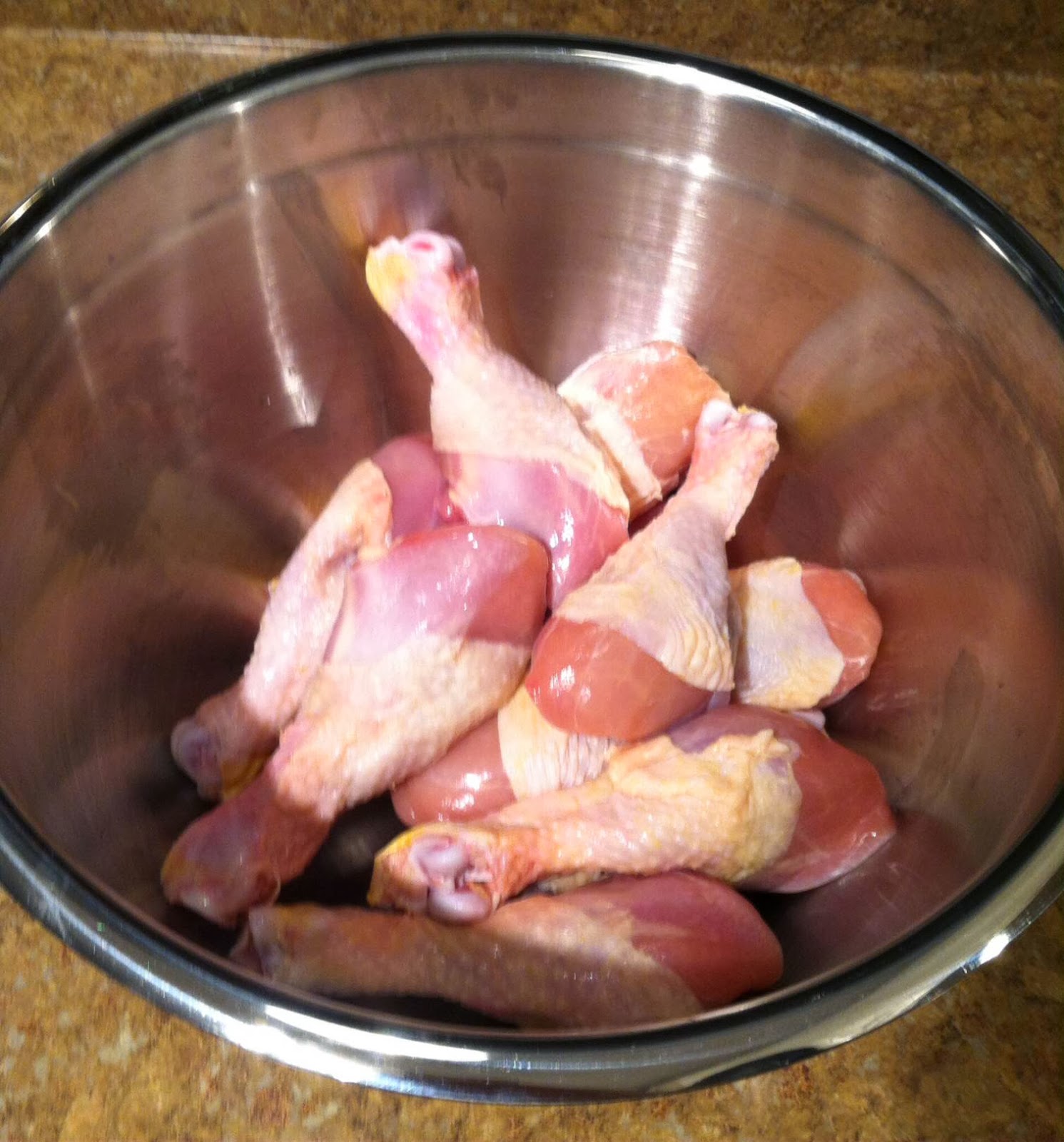 Here's to trying some thing new Oven Baked Chicken Drumsticks