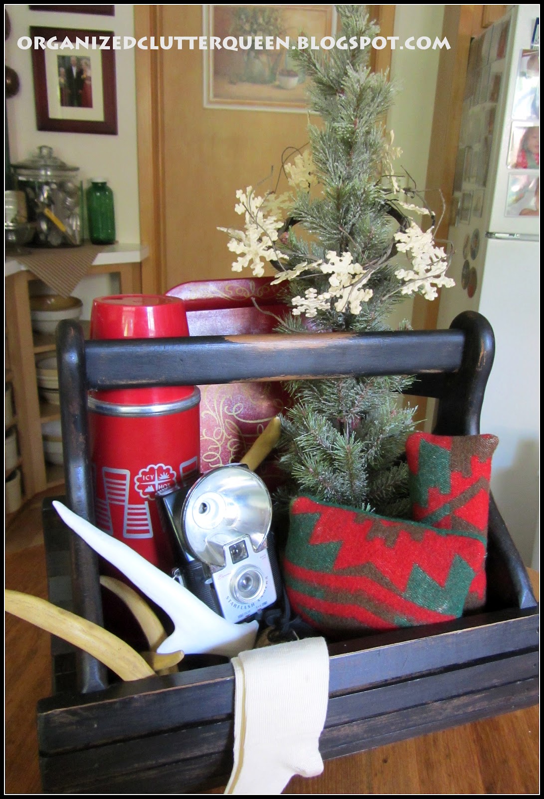 Holiday gift baskets north york Rustic Christmas Basket | Organized Clutter