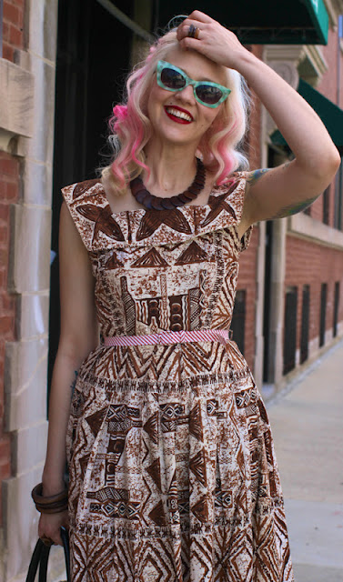 Vintage Tiki Dress