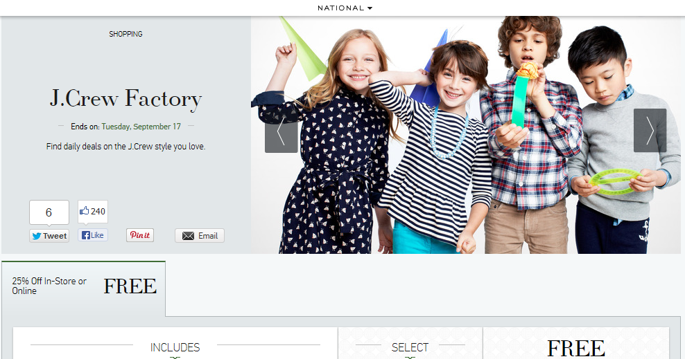 J.Crew Aficionada Gilt City + J.Crew Factory = 25 Off {wahoo!}
