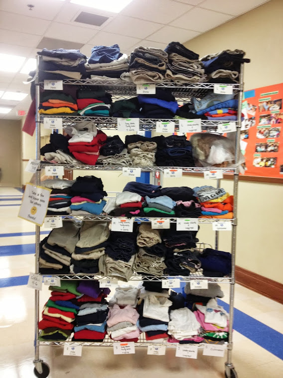 School Clothing Exchange Cart