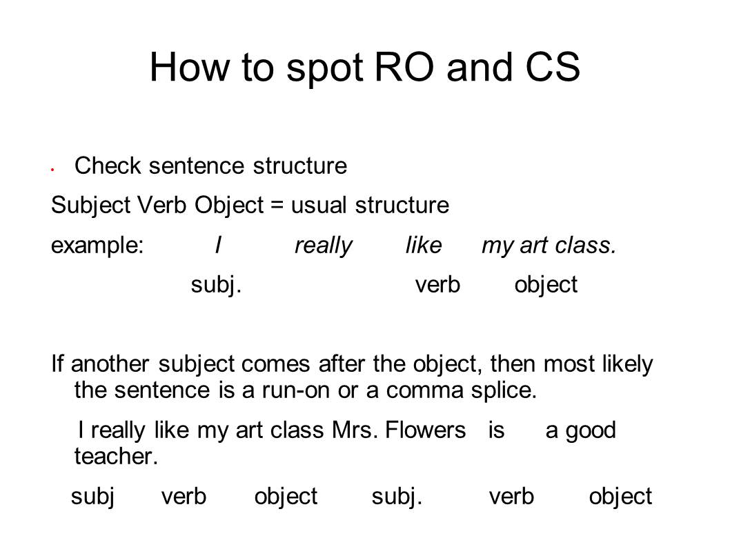 English and ESOL Lab Workshops: Fixing Fragments, Run-Ons, and Comma