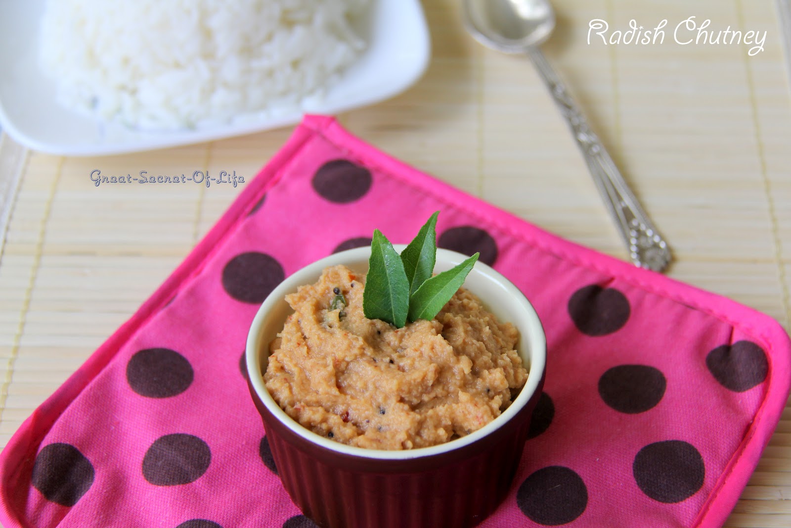 Radish Chutney Greatsecretoflife