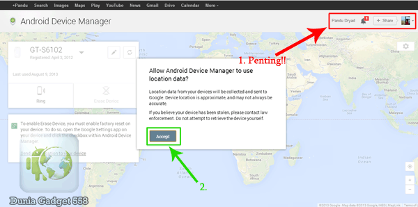 Cara menggunakan Android Device Manager Cara menggunakan Android Device Manager