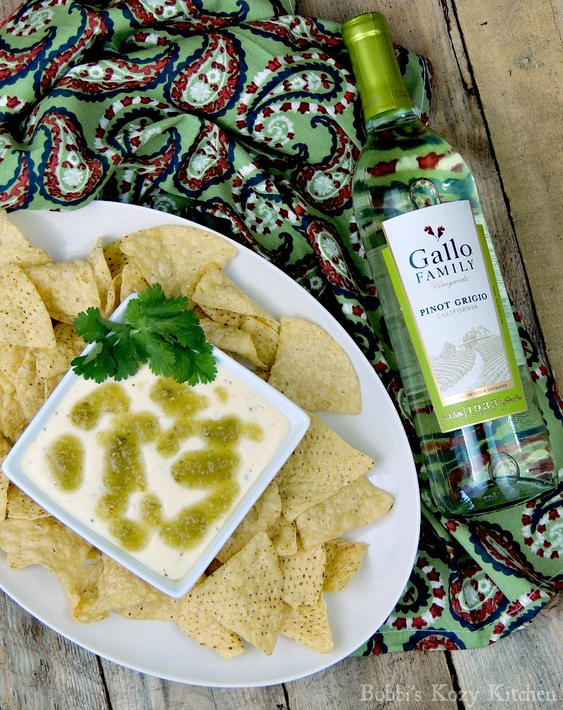 Slow Cooker Queso Blanco with Salsa Verde Bobbi's Kozy Kitchen