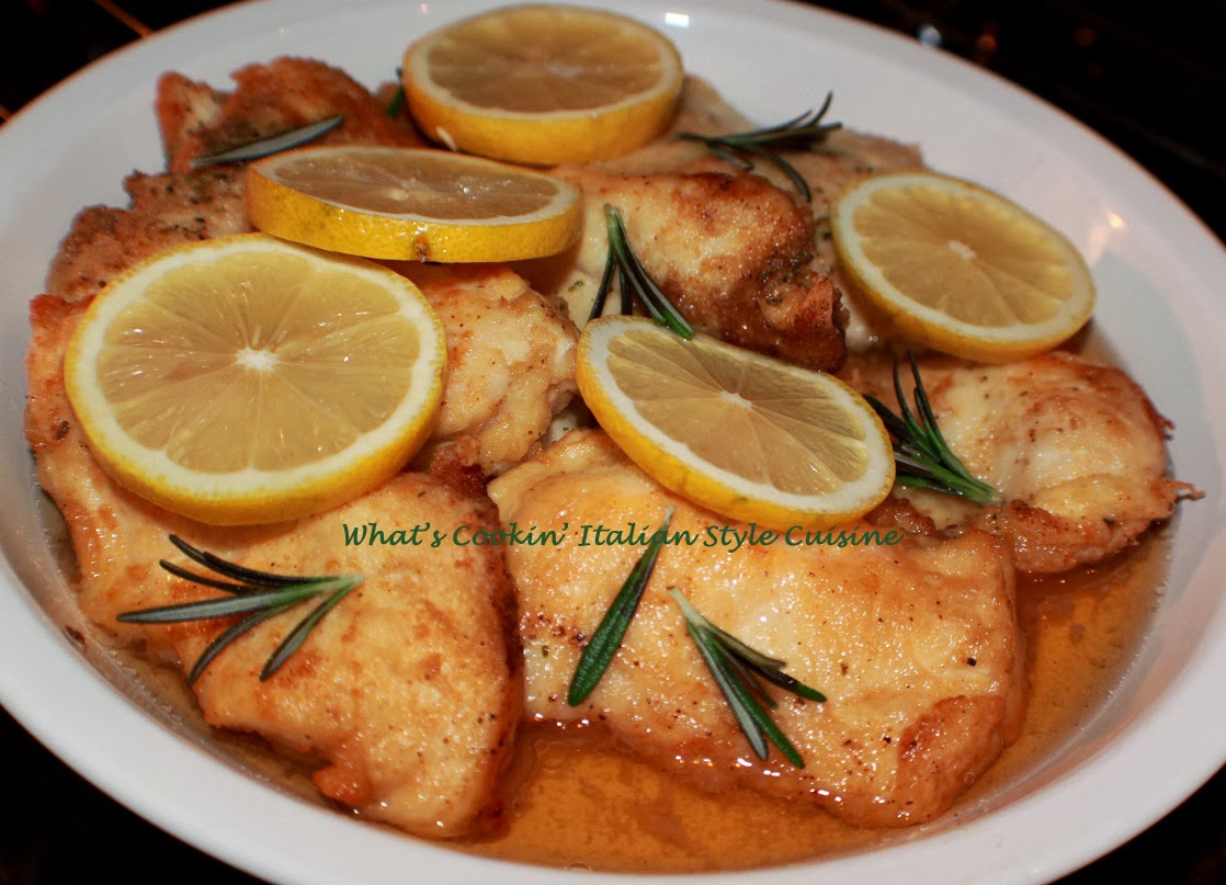 Lemon Rosemary Chicken Cutlet Recipe What's Cookin' Italian Style Cuisine
