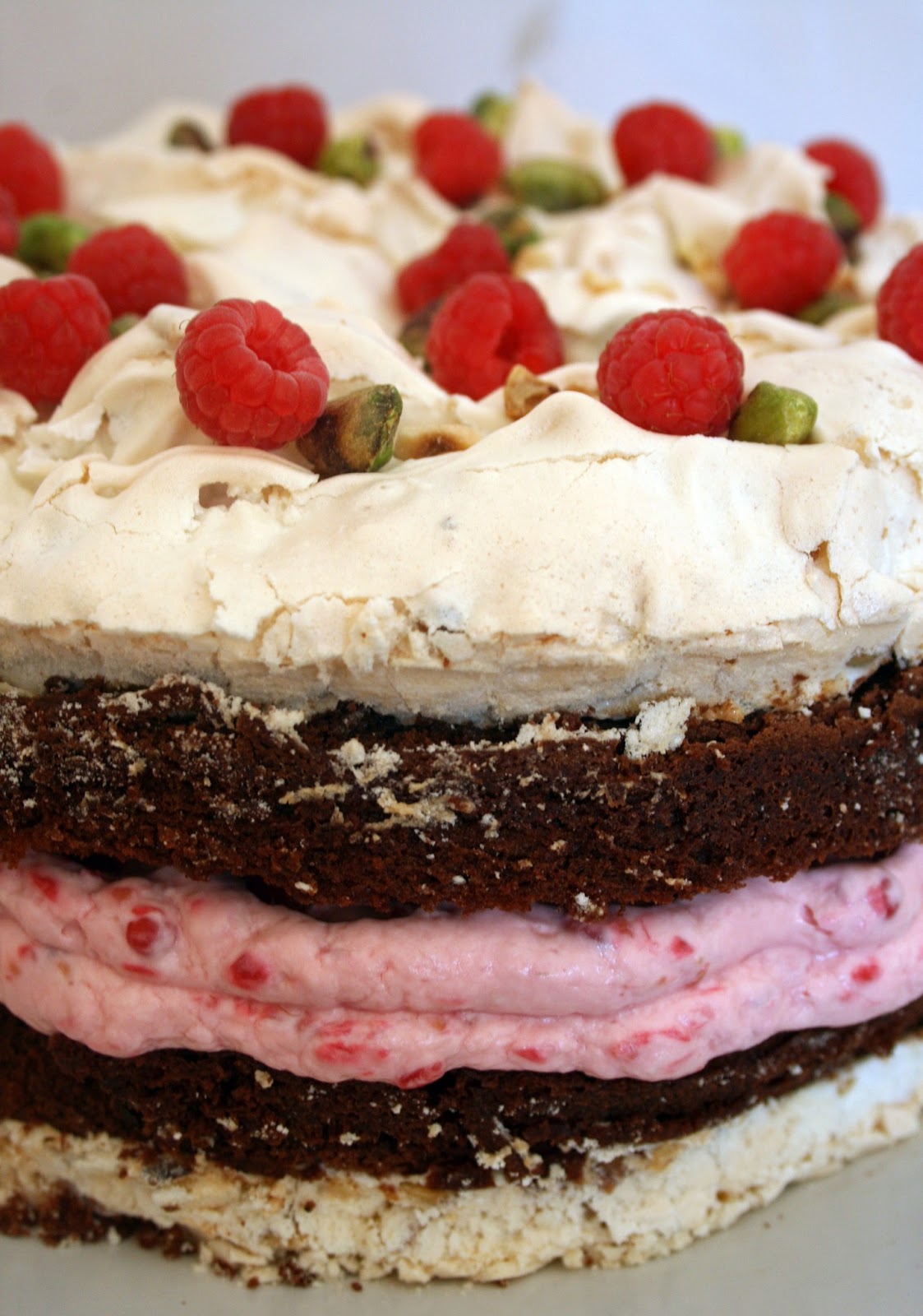 lauralovescakes... Chocolate Brownie Meringue Cake for World Baking Day