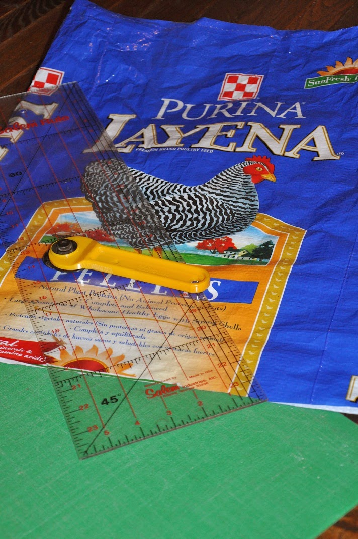 DIY Chicken Feed Sack Tote Community Chickens