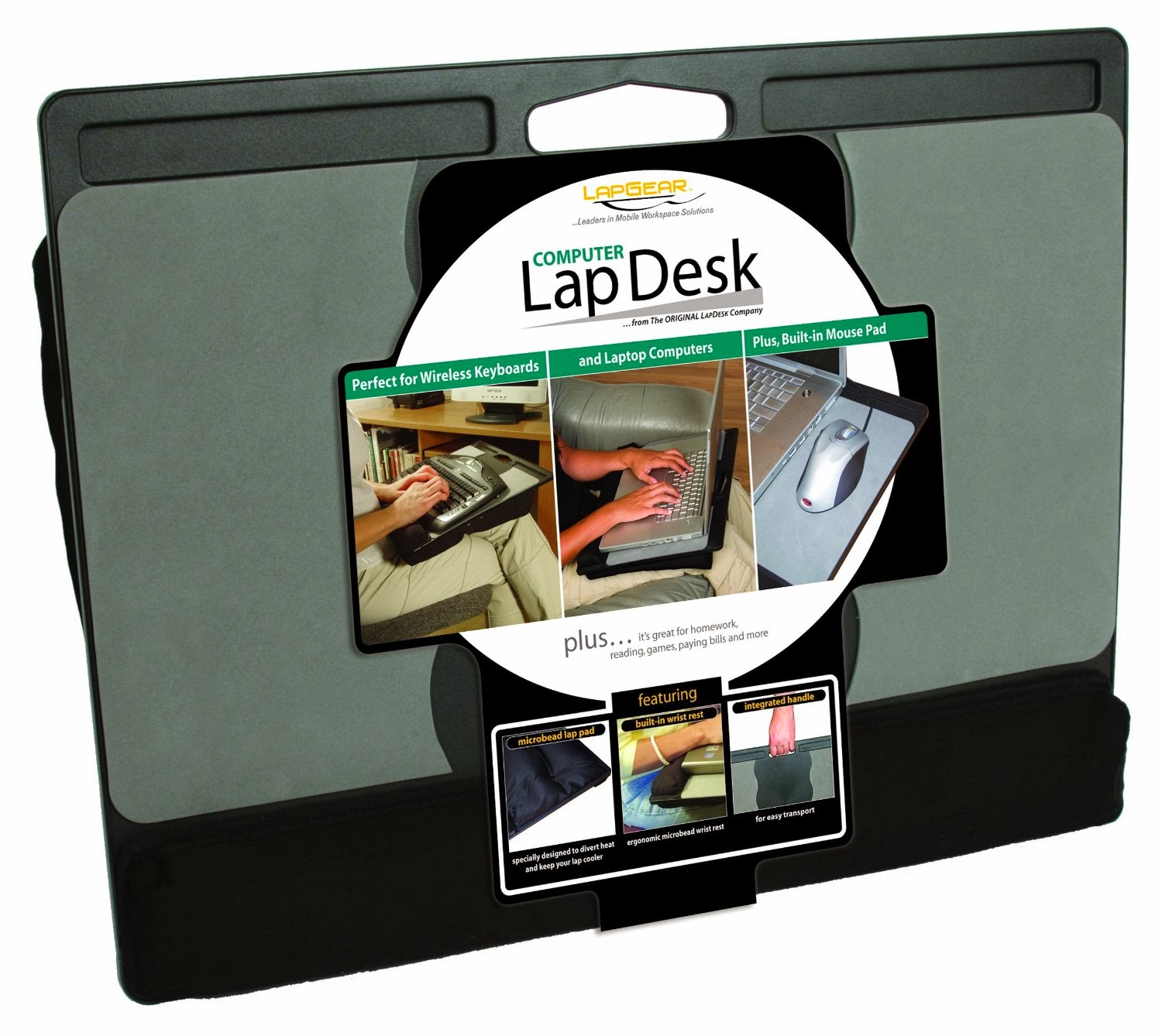 Laptop Lap Desk 45097 Black Laptop Desk For Lap
