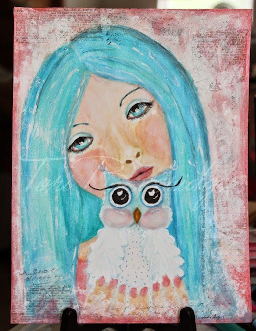 Girl with Owlet by Tori Beveridge