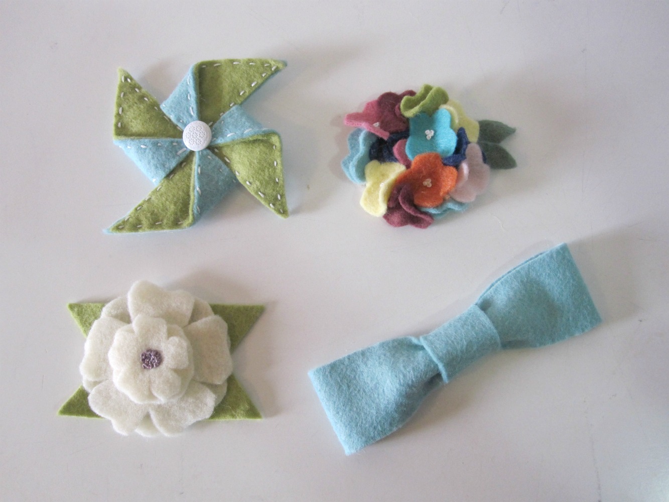 the hawkins family Felt Hair Clips