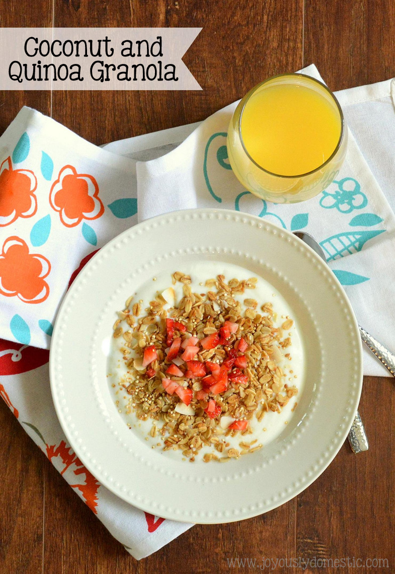 Joyously Domestic Coconut and Quinoa Granola