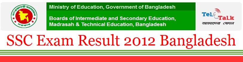 SSC Exam Result 2012 Bangladesh