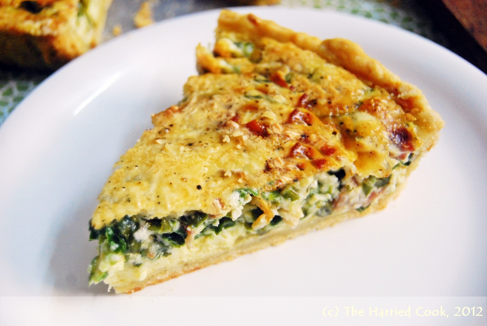 The Harried Cook Spinach & Bacon Quiche