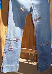 Repurposed Jeweled Designer Jeans