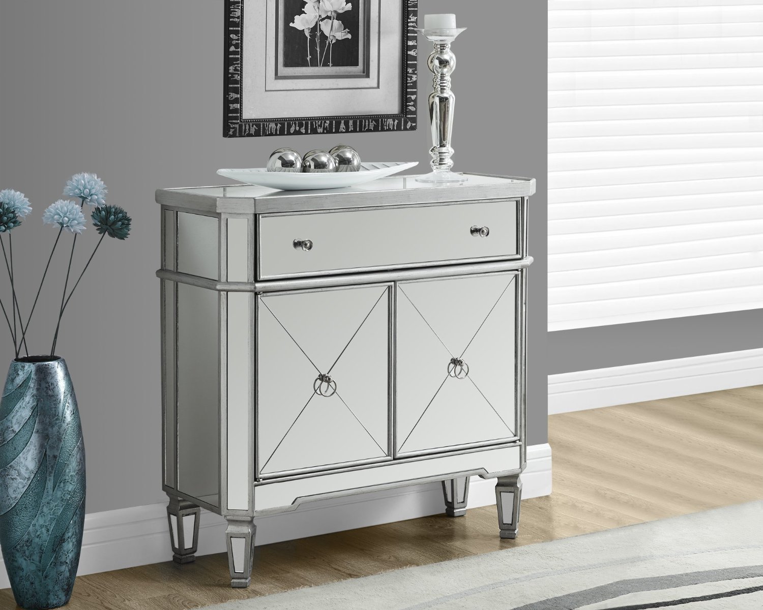 Hollywood Glam on the Cheap Mirrored Bedroom & Living Space Furniture