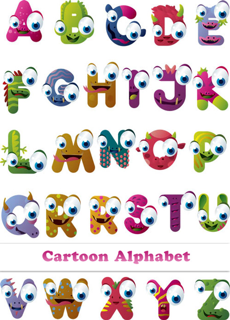 Cartoon Alphabet I