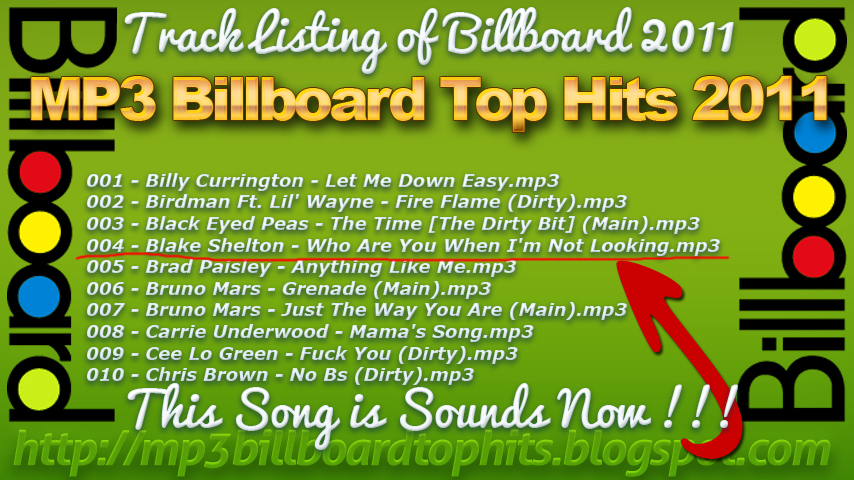 Billboard Top 100 Chart 2011