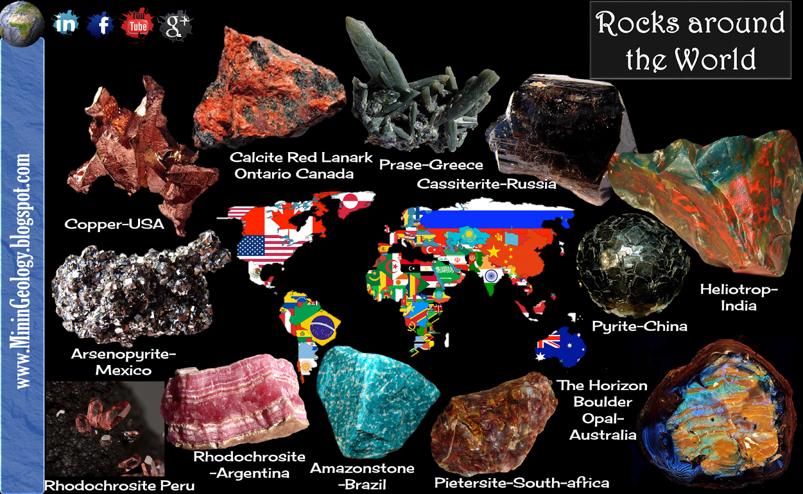 Rocks around the World Mining Geology