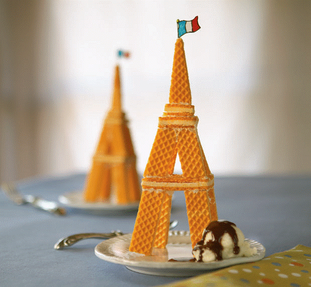 Art Party Eiffel Tower Cookie Sundae