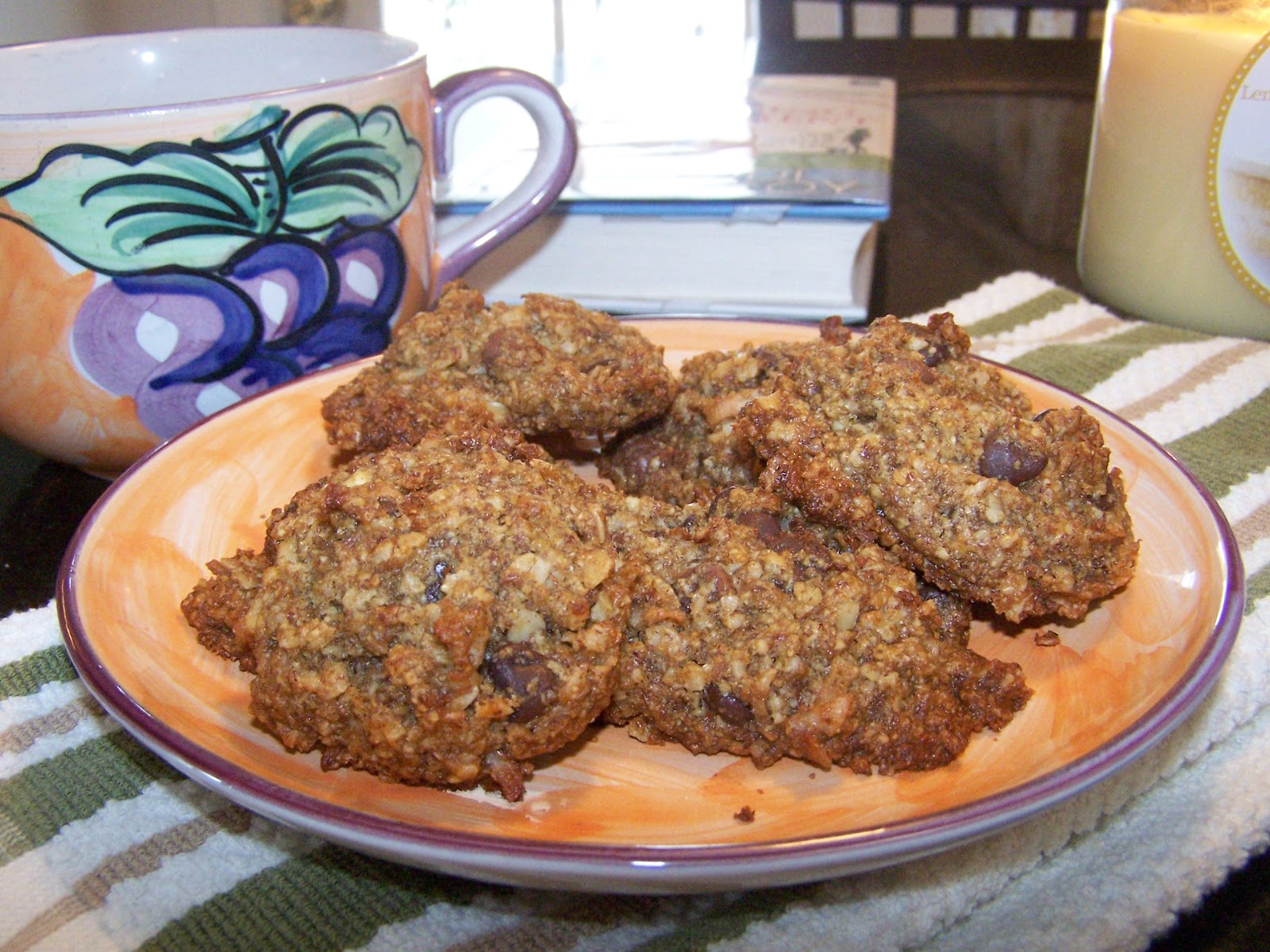 The Best Gluten Free Chocolate Chip Oatmeal Flax Cookie,low carb, low