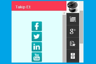 Dinamik Blogger Sosyal Takip Eklentisi