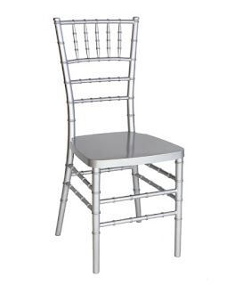 Silver Resin Chiavari Chair -Steel Core- Free Cushion