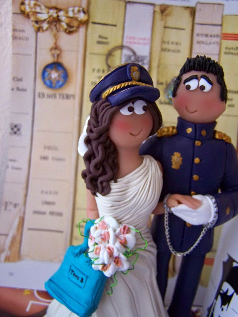 Figuras personalizadas  novio uniforme de gala policia nacional laura guarnieri