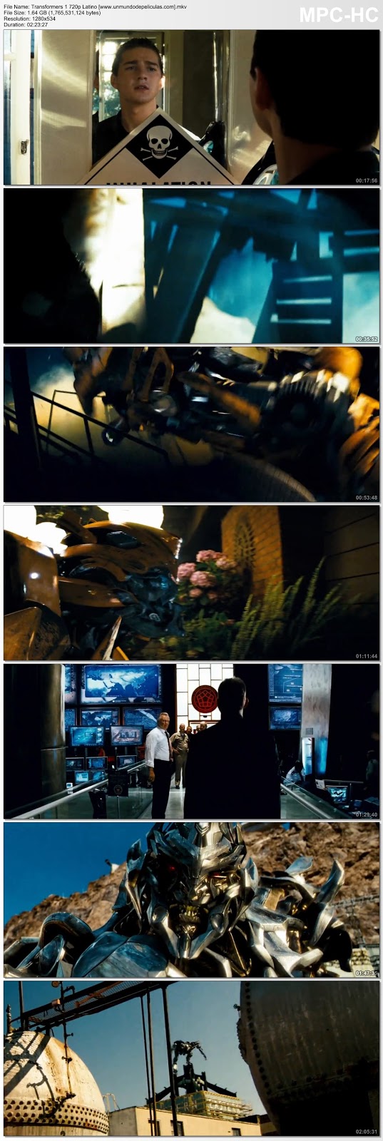 Capturas de la película.
