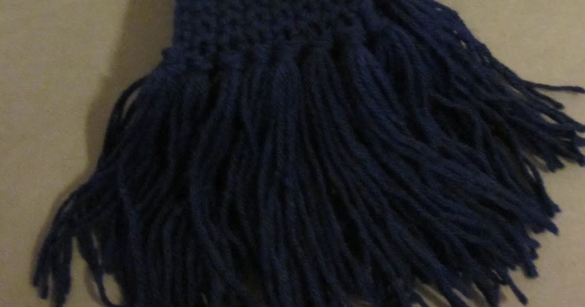 The Crafty Novice How to Add Fringe to a Scarf