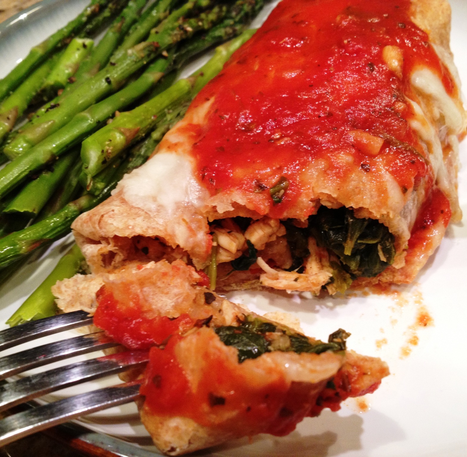 A Healthy Makeover Chicken Parmesan Wrap