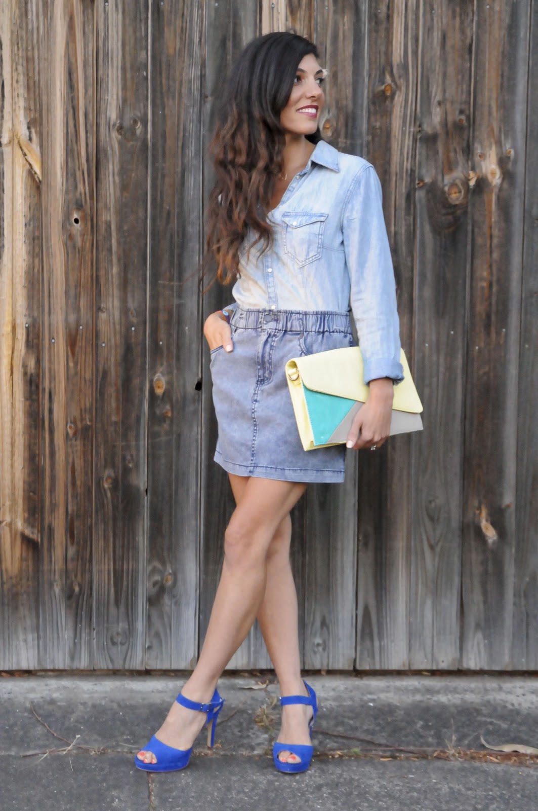 Dusty Petals How To Wear 'Double Denim.'