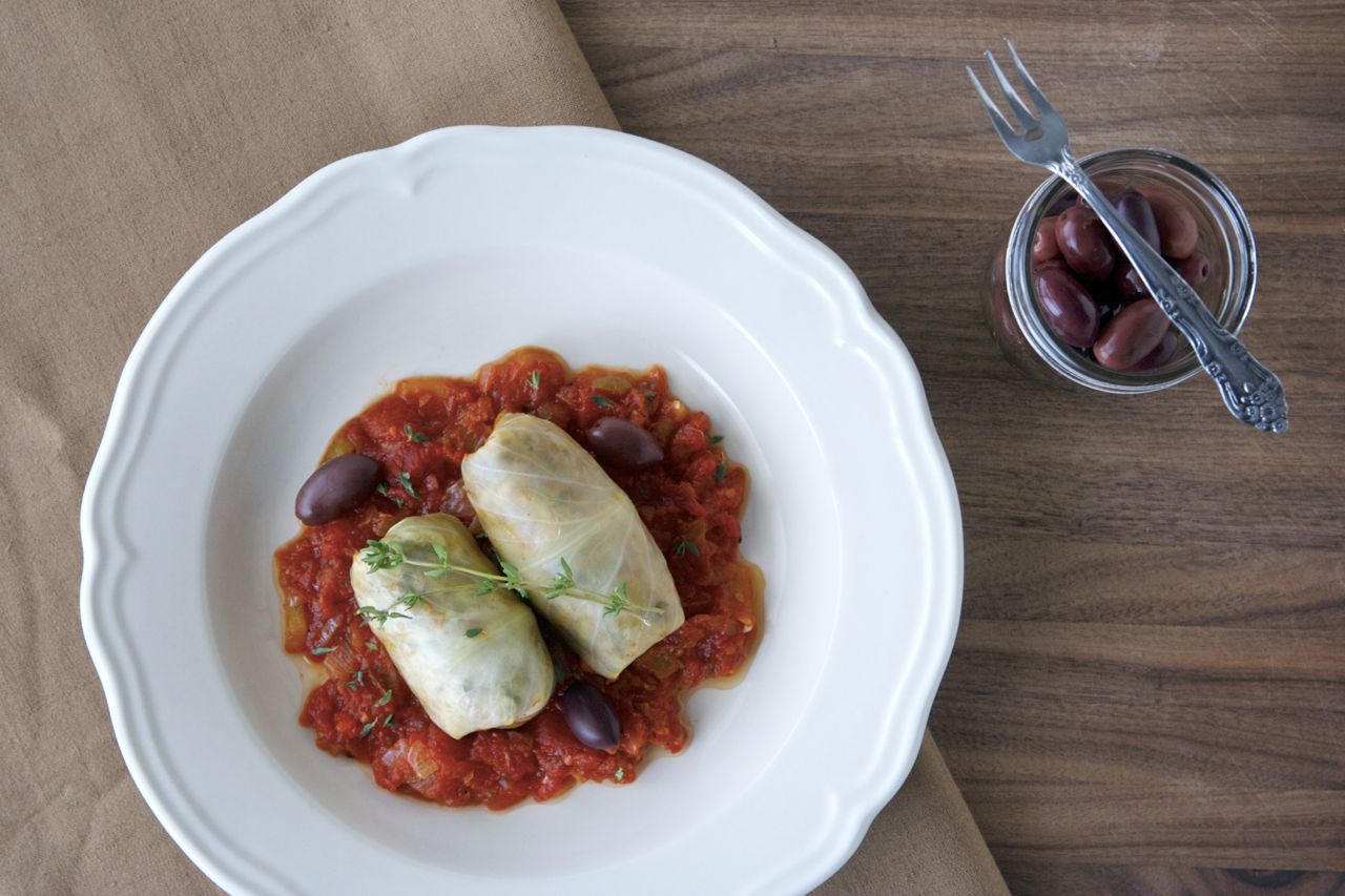 Vegan Mediterranean Cabbage Rolls Craving Greens