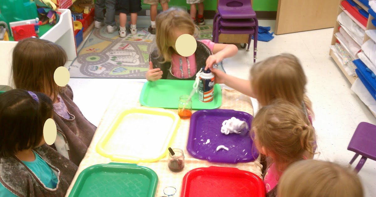 PlayBased Classroom Mixing Colors With Shaving Cream!