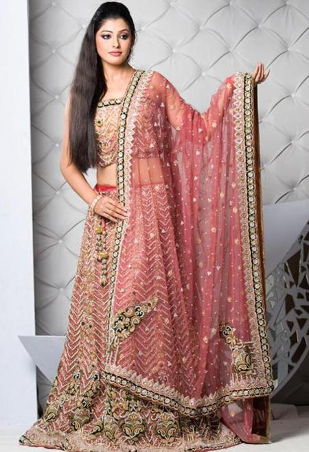 Latest New Style Bridal Lehnga on Daabkaa Beautifull Work with Black ...