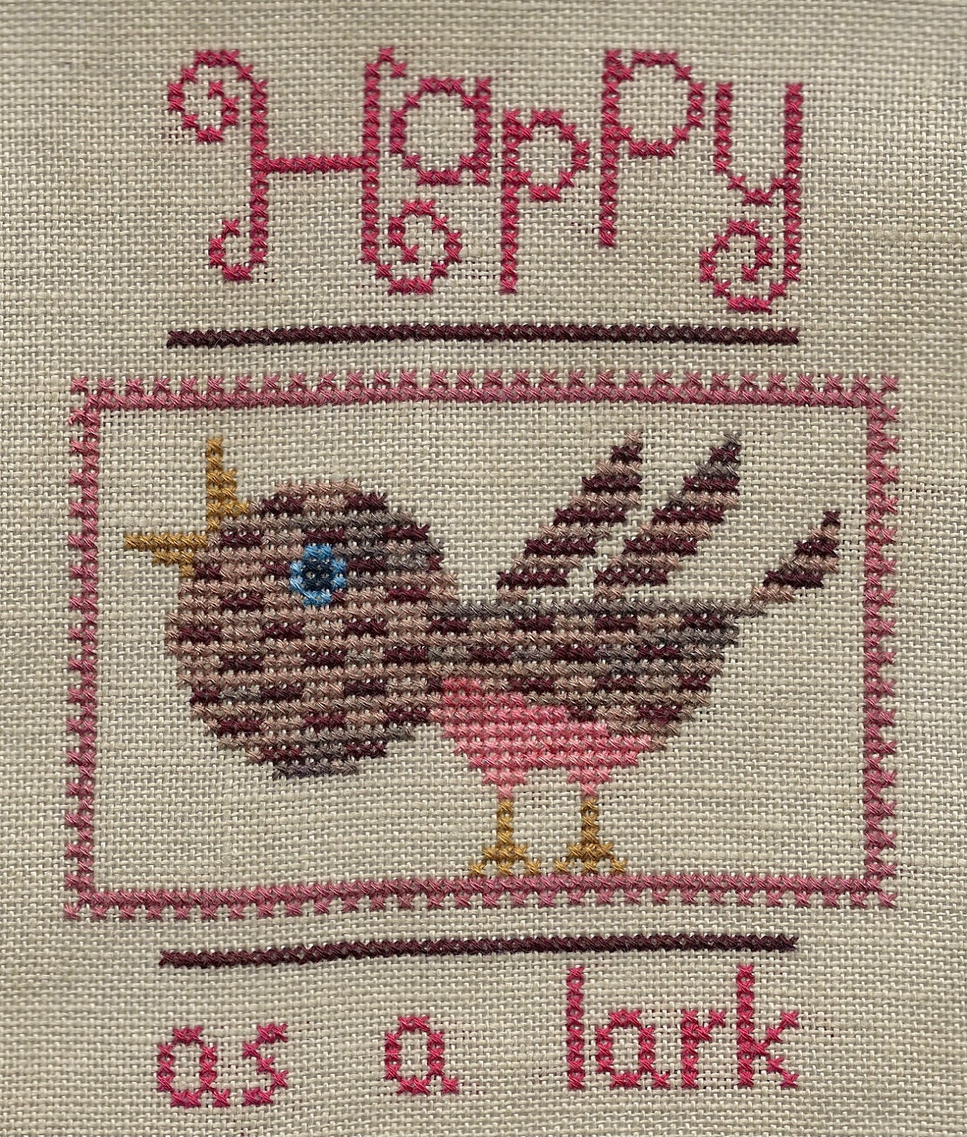 Garden Grumbles and Cross Stitch Fumbles Friday Birds of a Feather