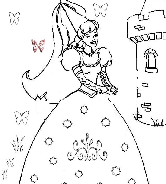 Cute Barbie Doctor Coloring Pages for Kids