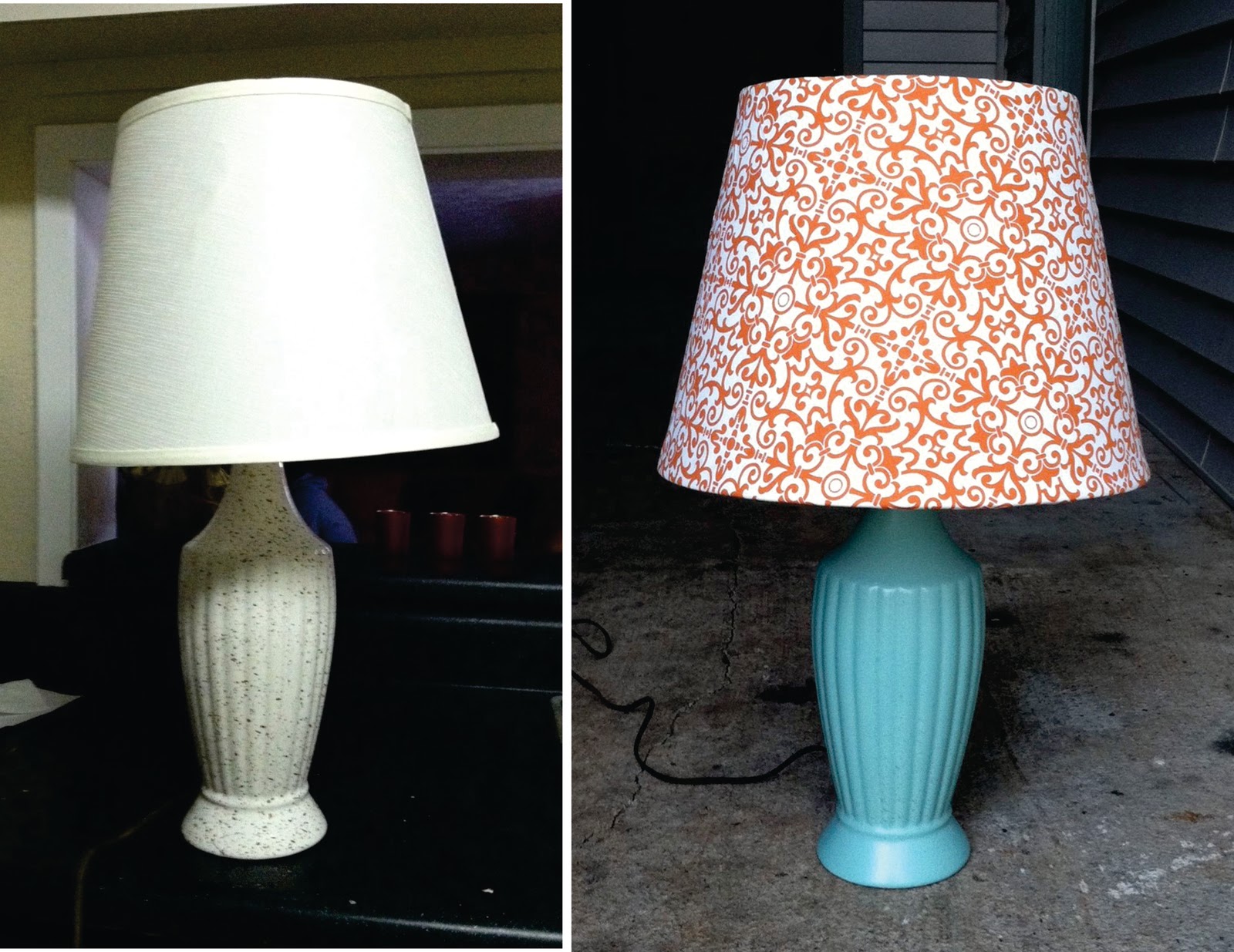 The Murphy's Before and After Goodwill Lamps