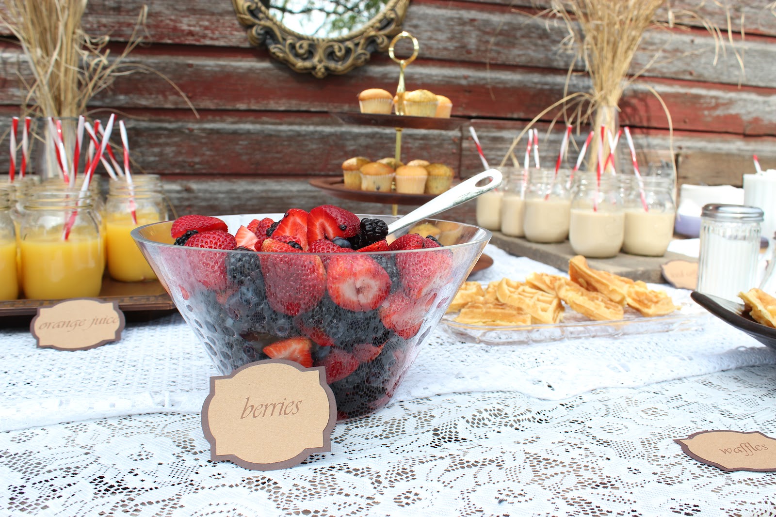behind the red barn door bridal shower