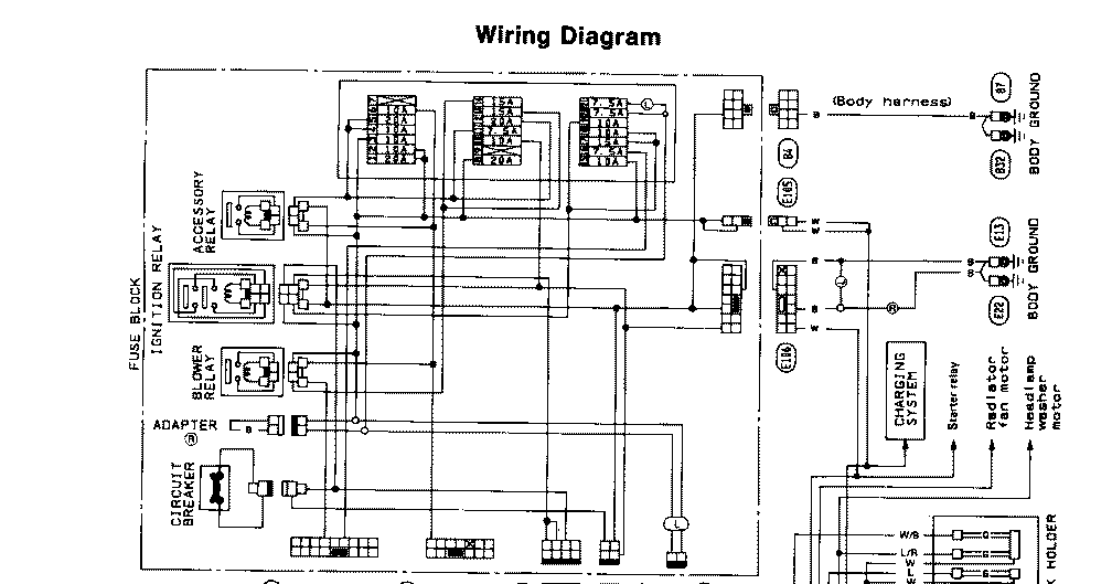 Free Auto Wiring Diagram  Nissan 300zx Power Supply