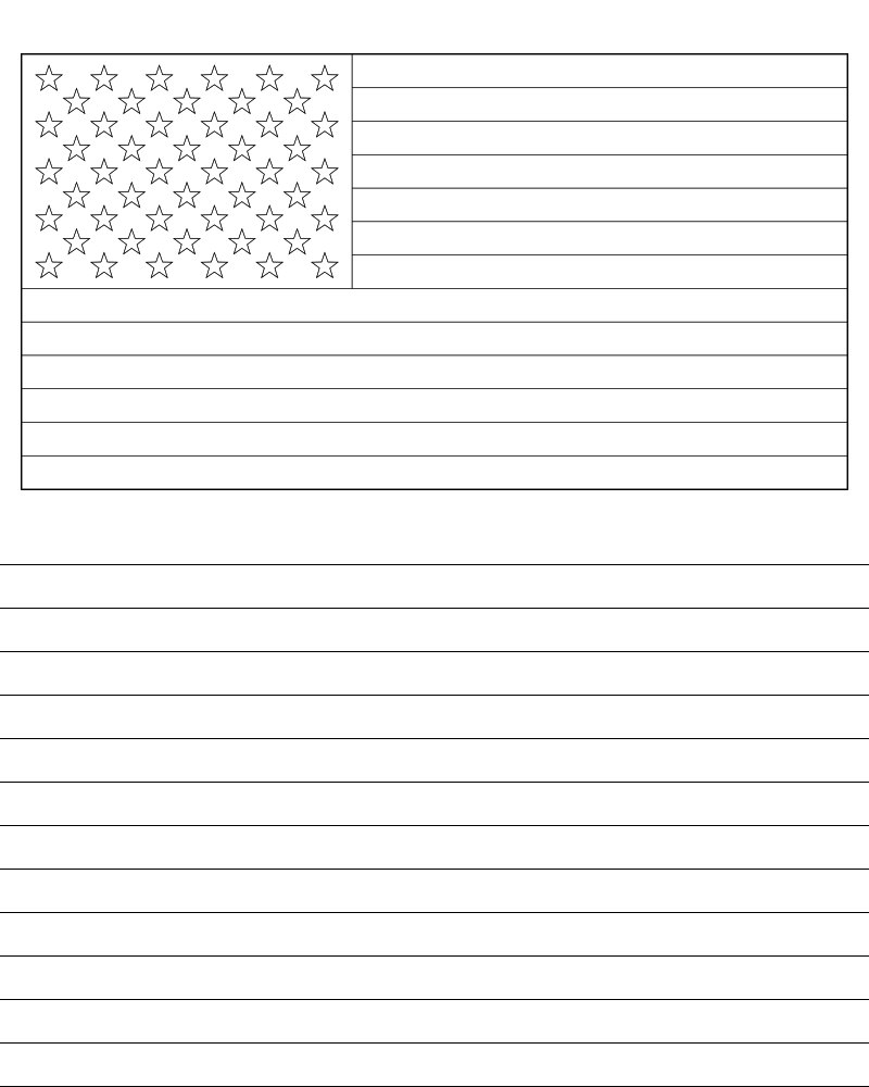 Kid lined paper picture